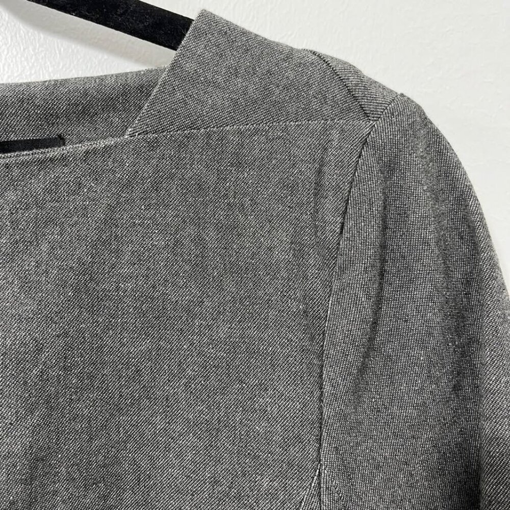 Banana Republic Gray Structured Corpcore Minimalist Sheath Luxe Dress [size 10] - Picture 4 of 10